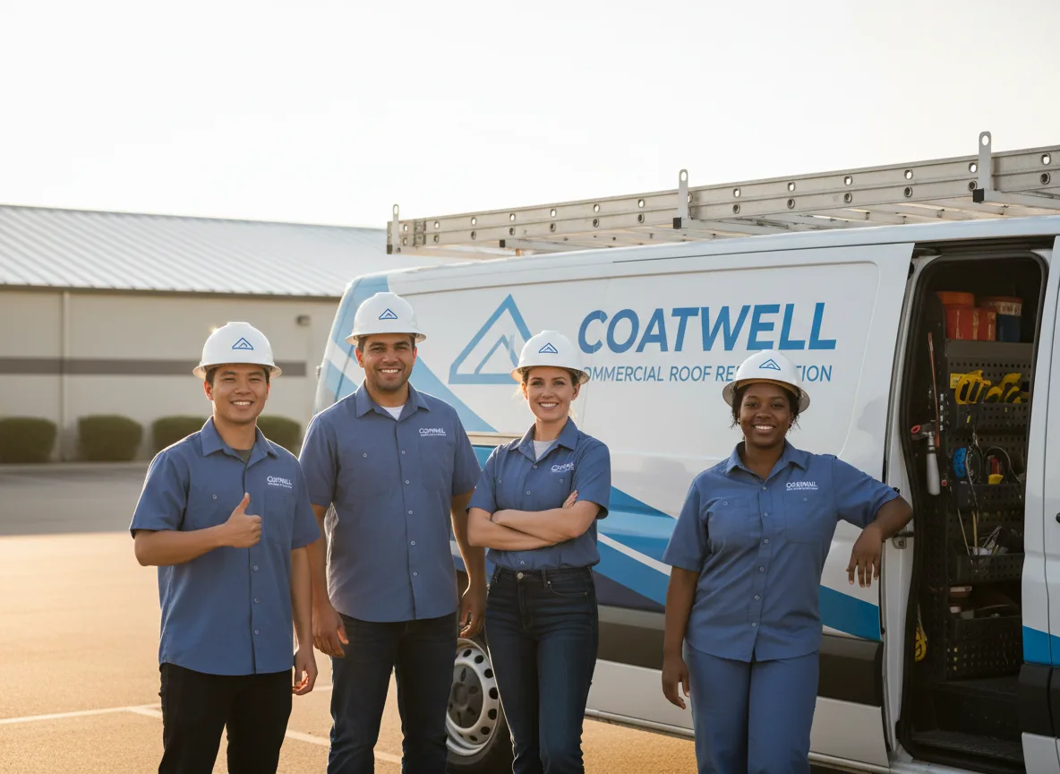 Commercial roof coating company in Meno, OK